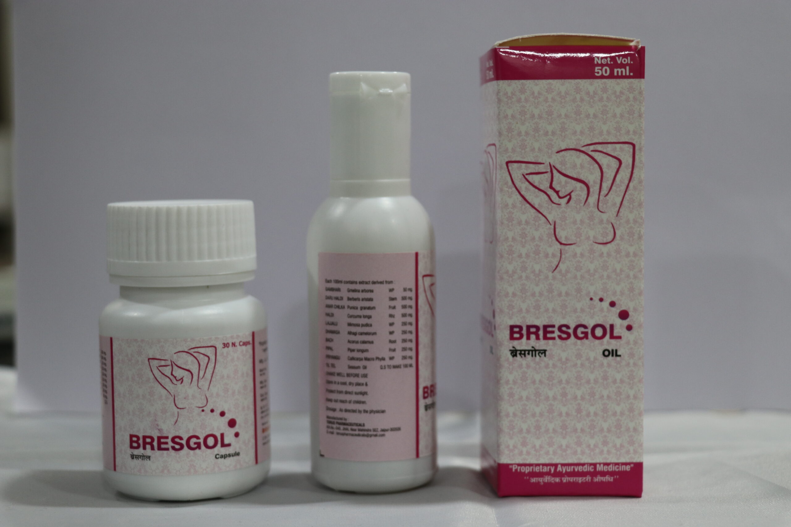 British Phytonutrients Bresgol Natural Massage oil & Capsule for Women